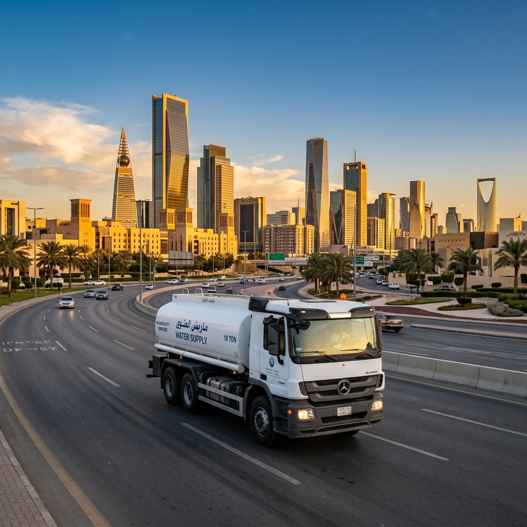 وايت ماء جنوب الرياض 18 طن - صهريج مياه الرياض